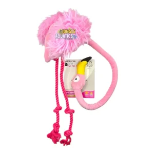 Q-Monster Dog Toy Pink Flamingo Medium