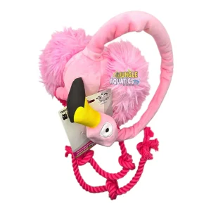 Q-Monster Dog Toy Pink Flamingo Large