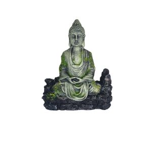 Ancient Meditating Buddha Statue Aquarium Ornament